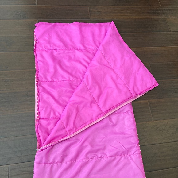 Hello Kitty Sleeping Bag Zippered 28”x 56” Sanrio Pink/white Polka Dots - Picture 3 of 8